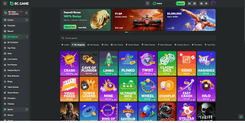 Experience Gaming Revolution at BC.Game Online Casino